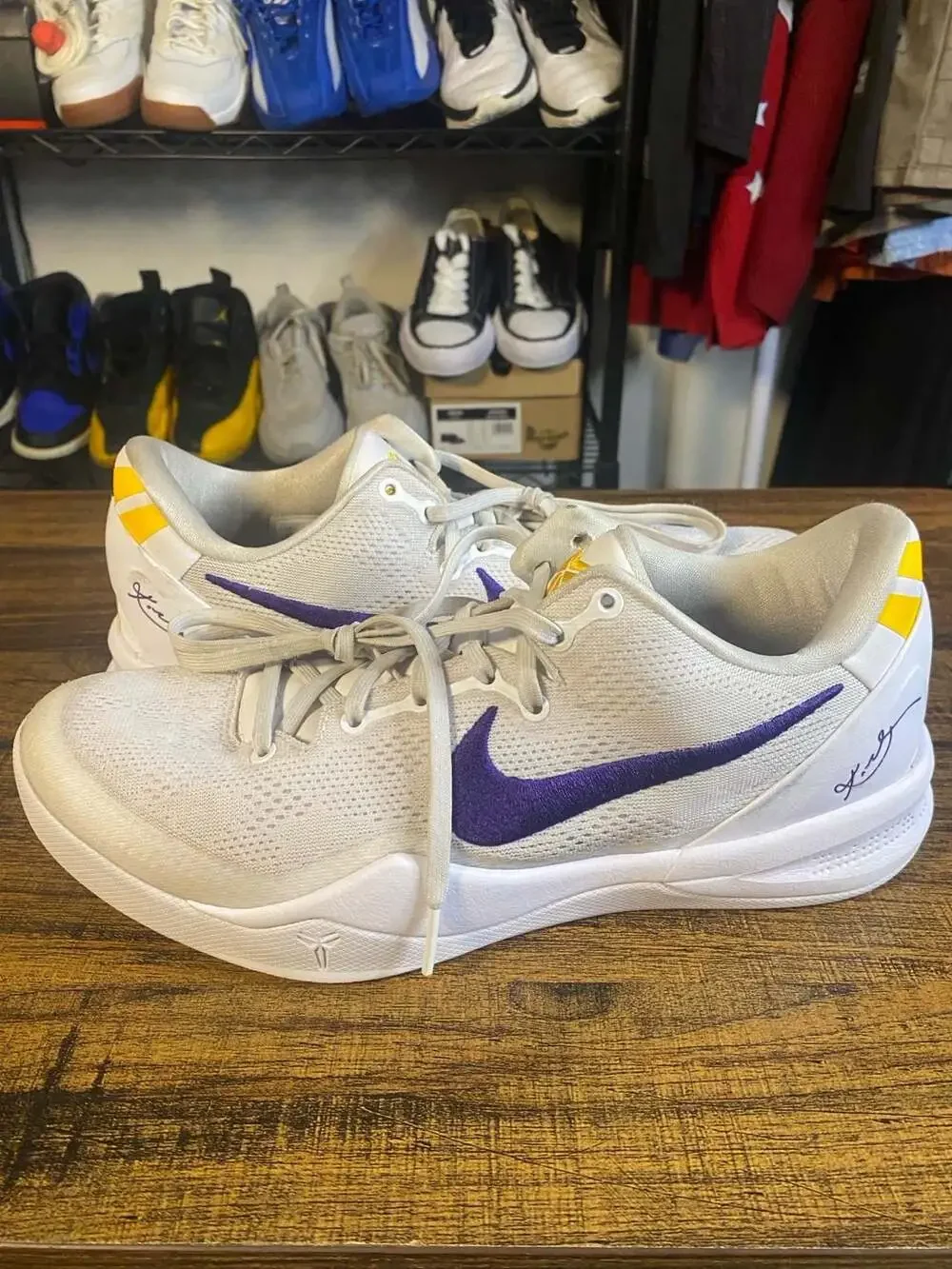 Nike Kobe 8 Protro Lakers Home Basketball Shoes